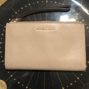 Michael Kors Women's Jet Set Travel Double Top Zip Leather - Blush Pink